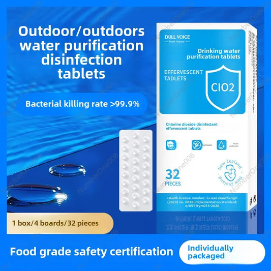 RFID-Safe™ Water Purification Tablets – Emergency Survival Pack (50L Capacity)