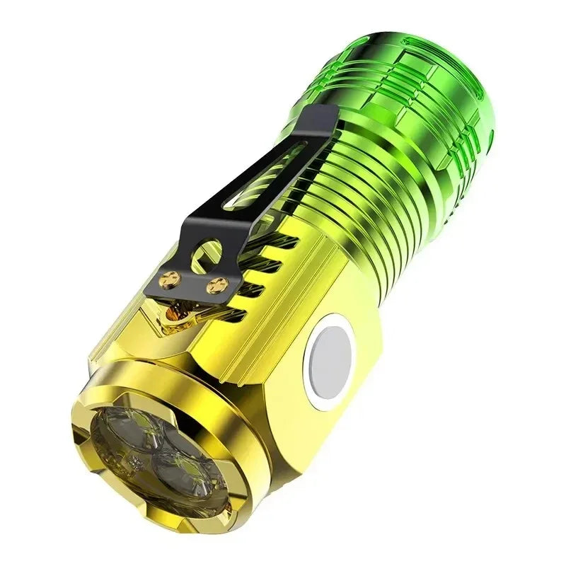 Mini Rechargeable LED Flashlight – Ultra-Bright 1000 Lumen Torch with Magnetic Base & Pocket Clip