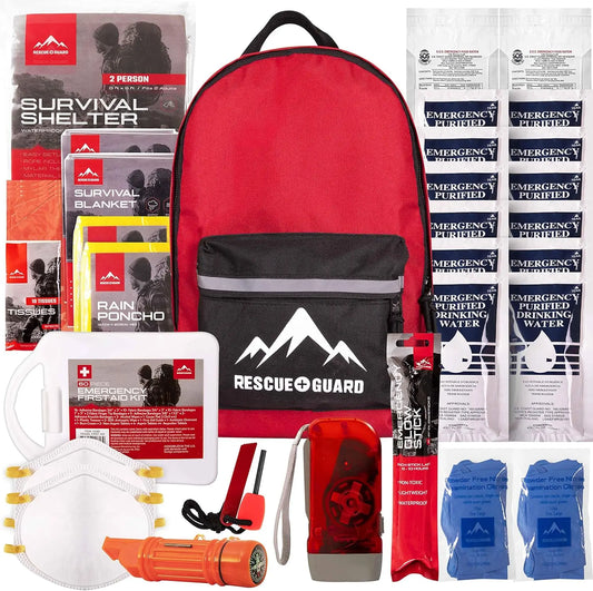 Disaster or Earthquake Emergency Survival Bug Out Bag Supplies for Families - 72 Hours of Disaster Preparedness Supplies