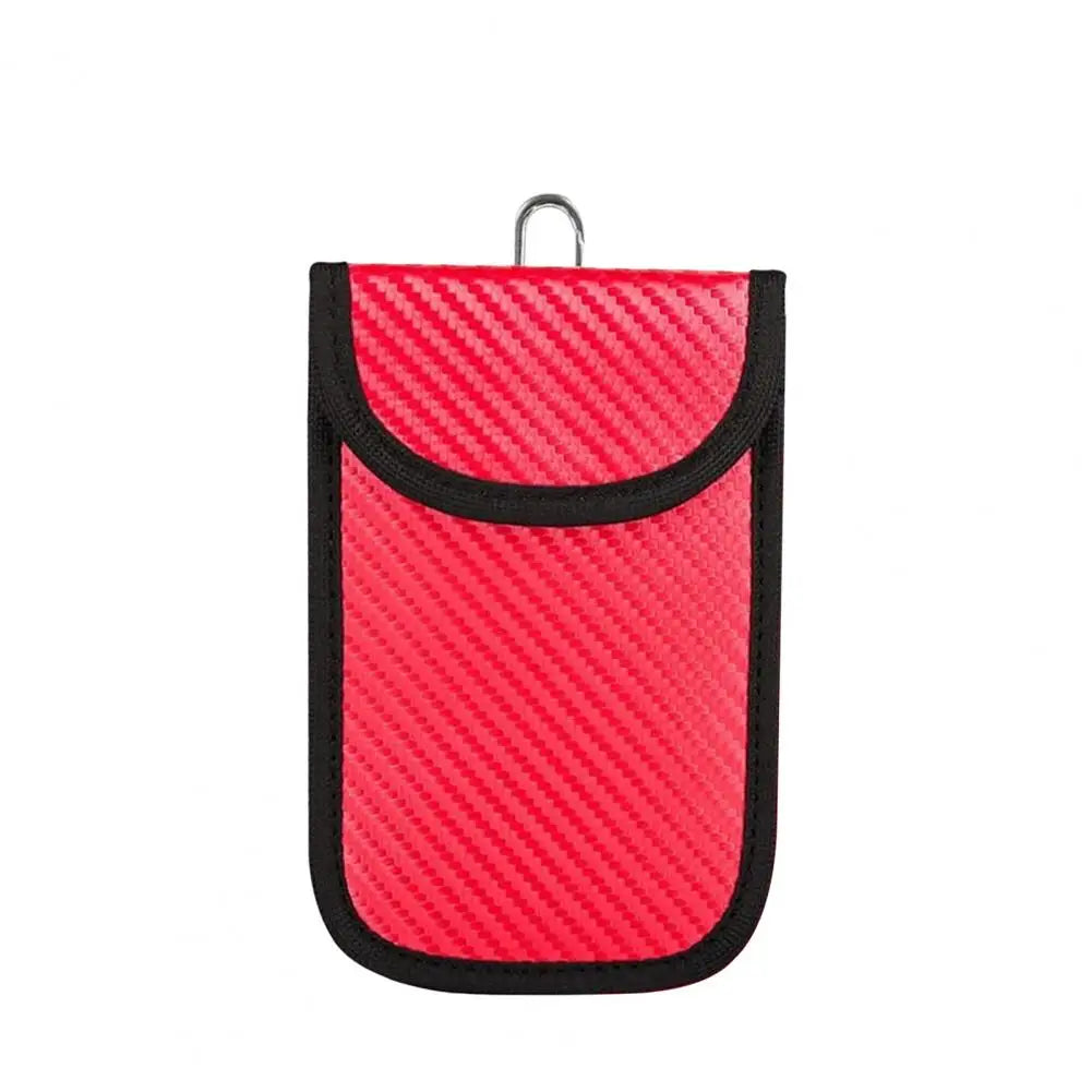 Car Key Pouch Signal-blocking Faraday Bag Key Case Anti-theft Car Key Storage Organizer with Wear Resistant Material