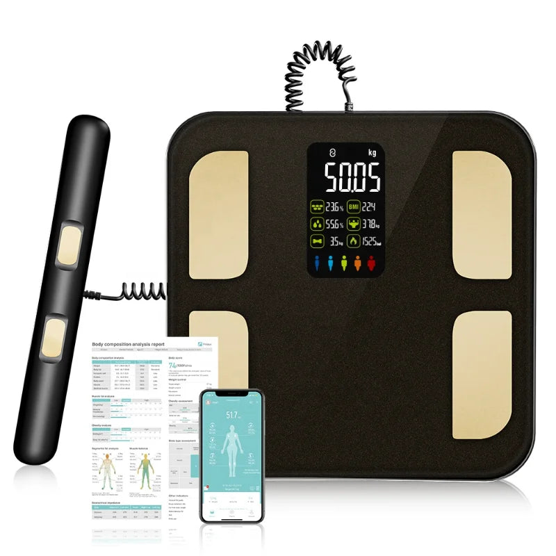 Smart Bioimpedance Scale – Advanced Digital Body Composition Analyzer with 20 Metrics, VA Display & App Integration