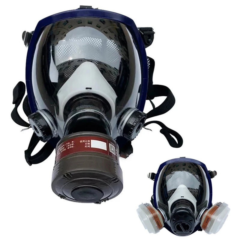 27in1 Full Face Gas Mask Chemical Biological Radioactive Contamination Gasmask Respirator Filter Radiation Dustproof Respirator