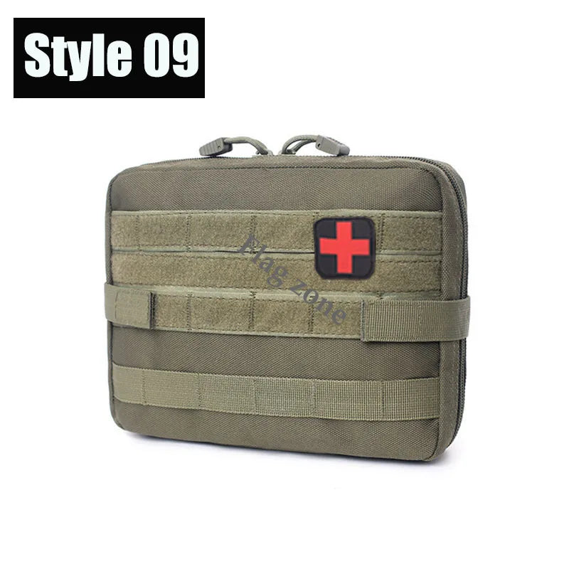 Molle Tactical Waist Bag Outdoor Emergency EDC Pouch Camping Medical Accessories Molle Tools Hunting Fanny Pack First Aid Kit