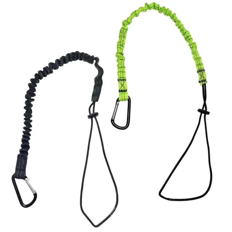 Safety Bungee Tether Tools Lanyard Anti-Falling Camping Working Aerial Work Safety Rope With Carabiner Hook Climbing Accessories