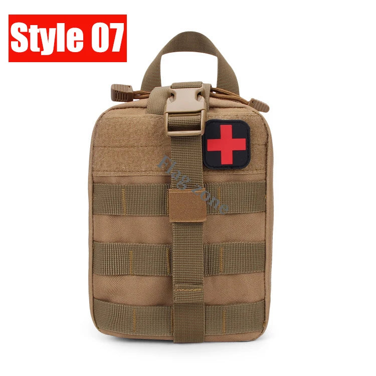 Molle Tactical Waist Bag Outdoor Emergency EDC Pouch Camping Medical Accessories Molle Tools Hunting Fanny Pack First Aid Kit