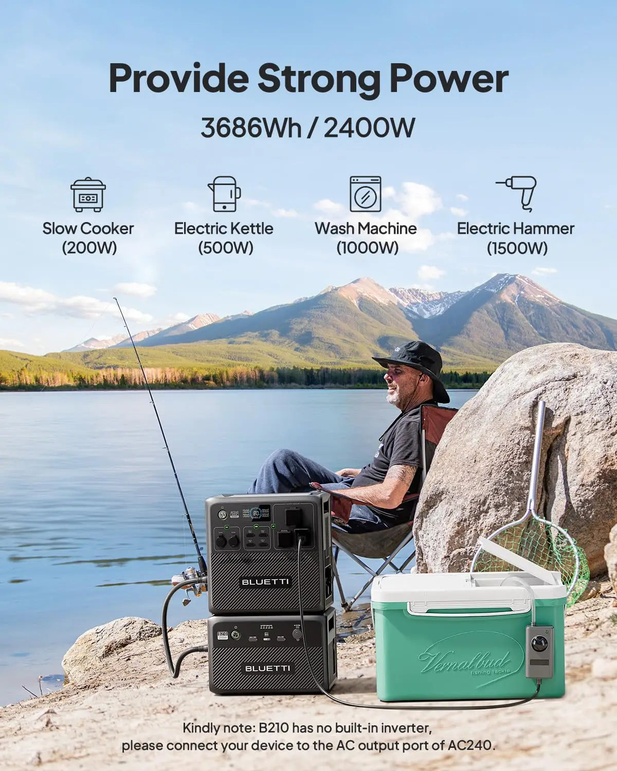 BLUETTI B210 Expansion Battery – 2150Wh LiFePO₄ Power Module for AC200L & AC240