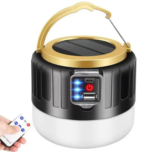 1000W Solar Camping Light – USB Rechargeable Survival Lantern