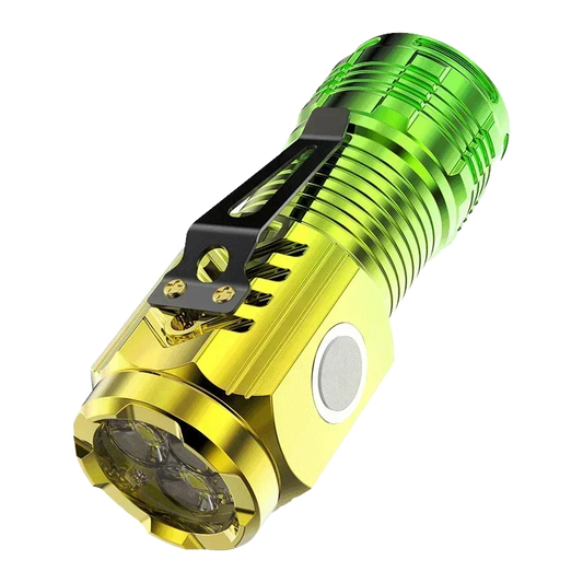 Mini Rechargeable LED Flashlight – Ultra-Bright 1000 Lumen Torch with Magnetic Base & Pocket Clip