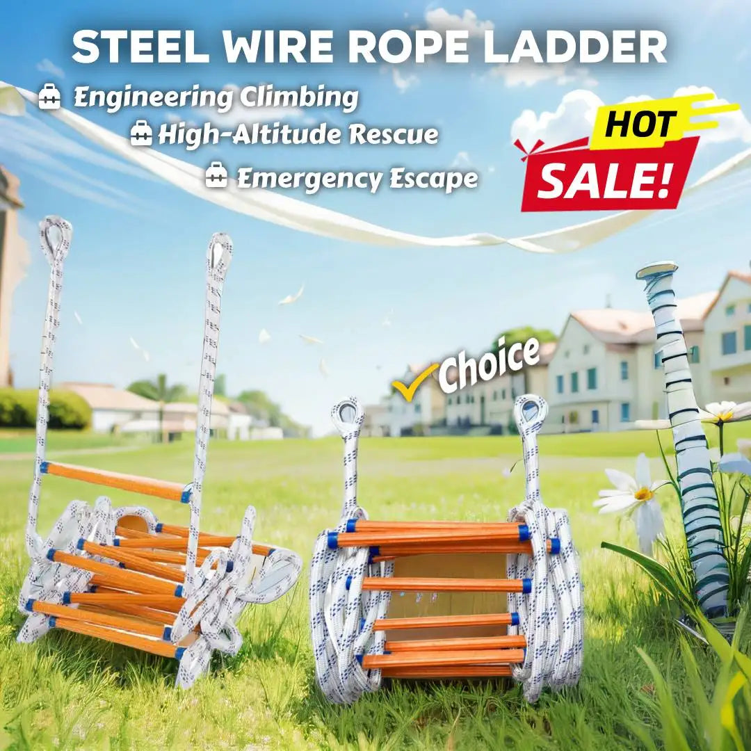 3M Emergency Escape Ladder Rope Fire Escape Rope Ladder Engineering Climbing Ladder High-Altitude Rescue