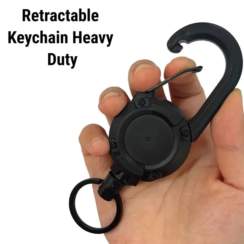 Heavy-Duty Retractable Anti-Theft Tactical Keychain