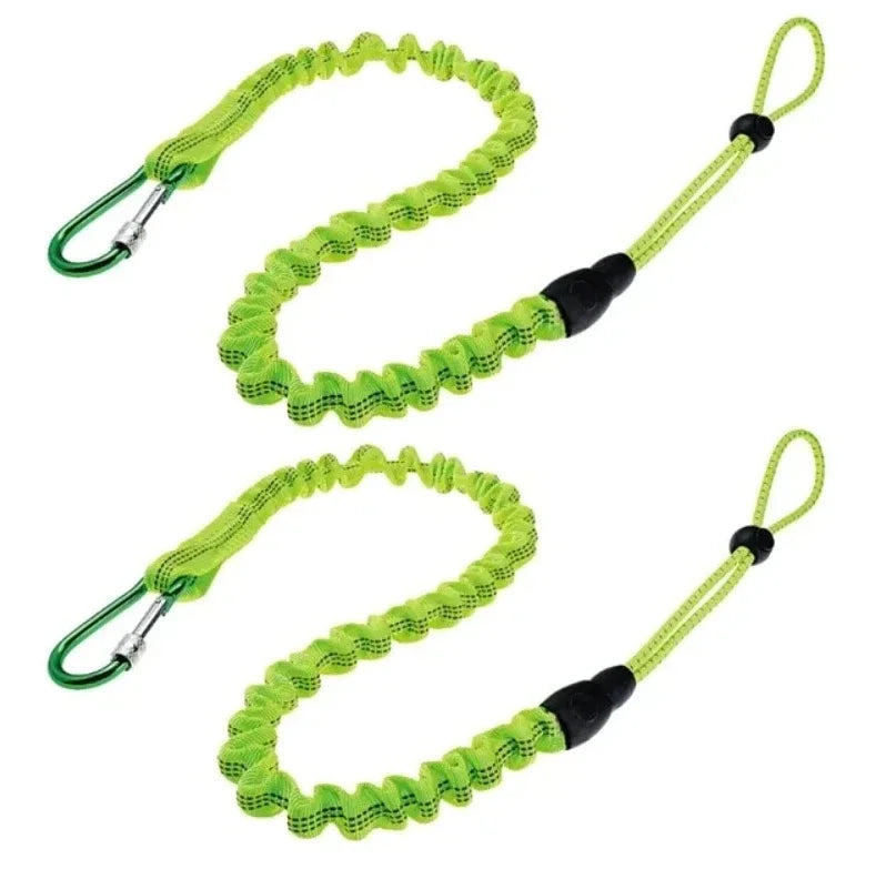 Safety Bungee Tether Tools Lanyard Anti-Falling Camping Working Aerial Work Safety Rope With Carabiner Hook Climbing Accessories