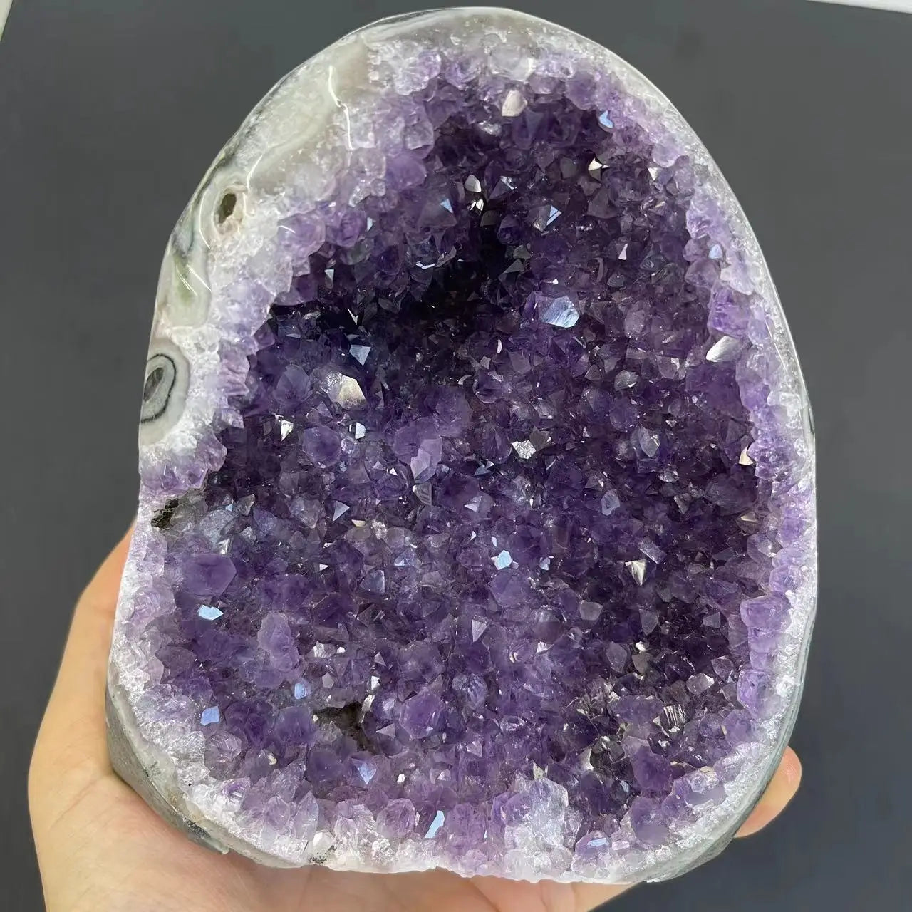 Natural Crystal Cluster Amethyst Stone Geode   Raw Quartz Minerals Real Uruguay Home Decoration Spiritual Chakra Reiki