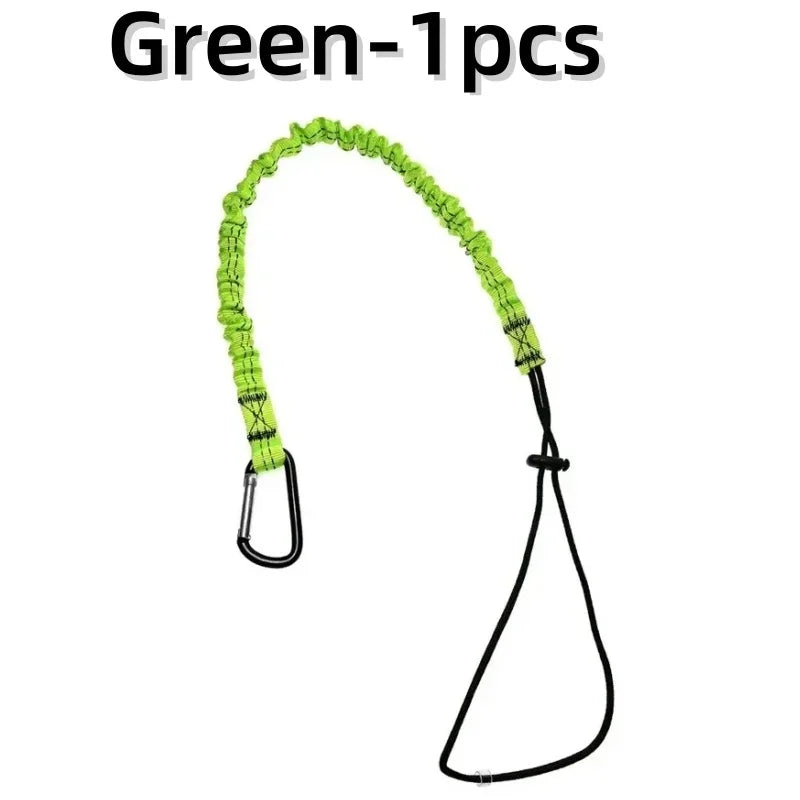 Safety Bungee Tether Tools Lanyard Anti-Falling Camping Working Aerial Work Safety Rope With Carabiner Hook Climbing Accessories