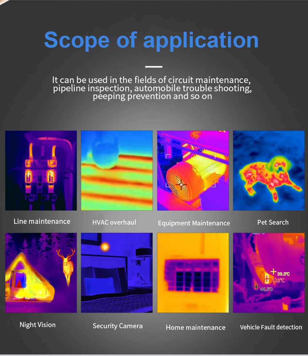 TOOLTOP T7 Mini Thermal Imager 256*192 25Hz Type-c Android Thermal Camera 15℃-600℃ Heating Detect Electrical Maintenance