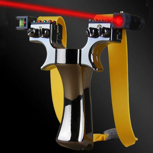 🎯 Tactical Laser Slingshot with Spirit Level