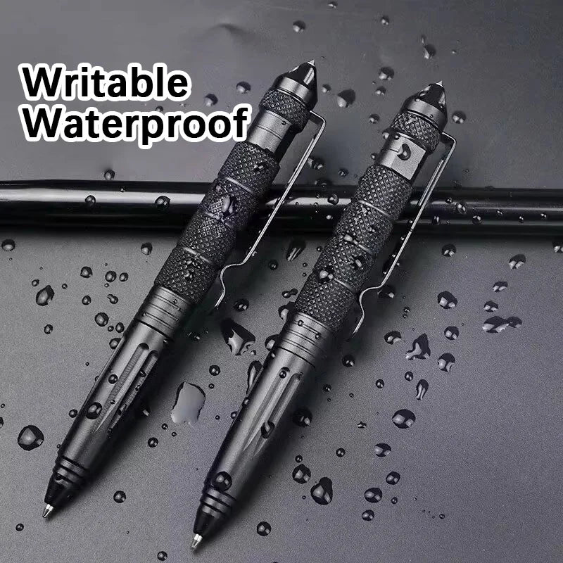 Multi-Function Tactical Pen Quality Steel Non-Slip Portable Self-Defense Aluminum Glass Breaker Survival Tool Writable