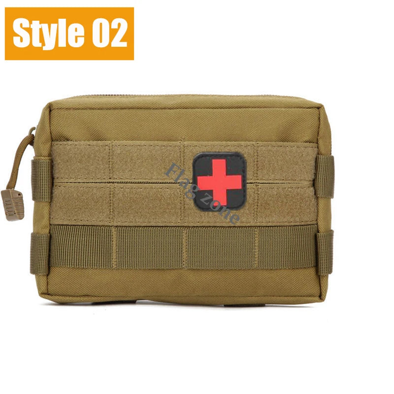 Molle Tactical Waist Bag Outdoor Emergency EDC Pouch Camping Medical Accessories Molle Tools Hunting Fanny Pack First Aid Kit