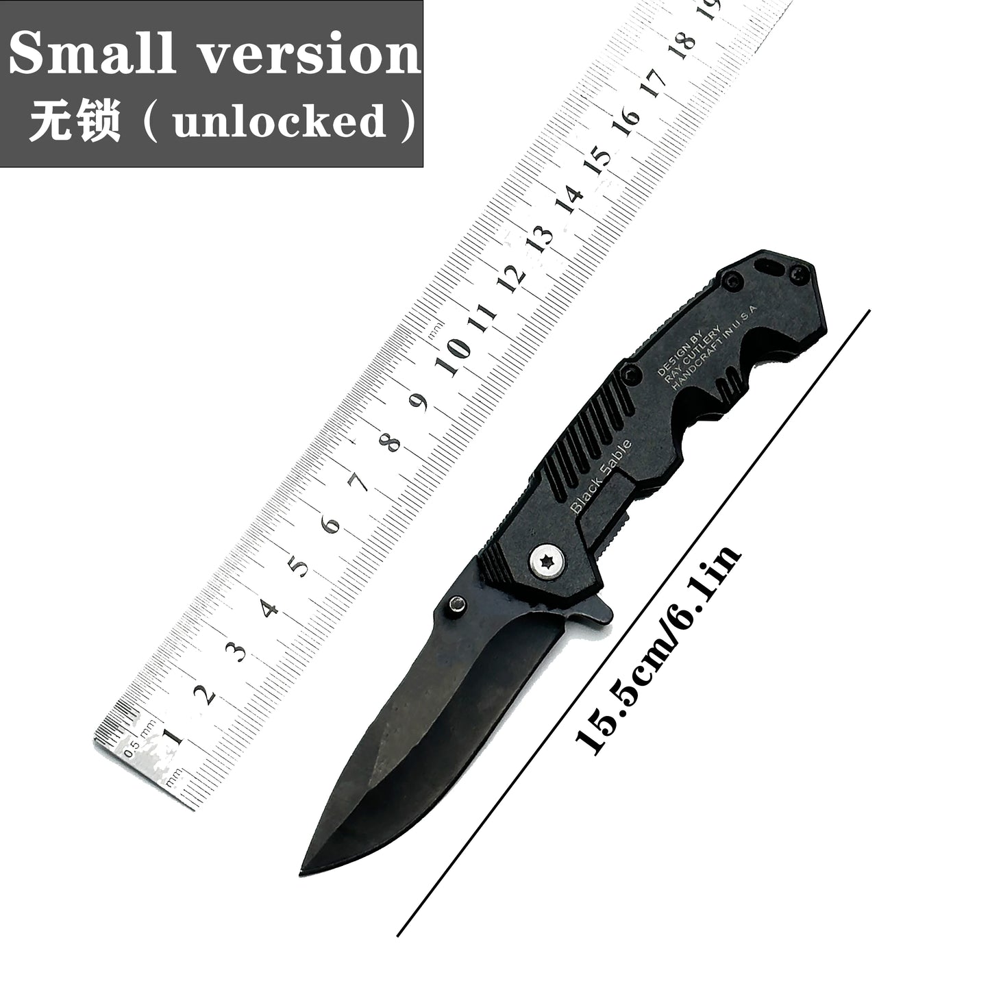 High-Hardness Folding Tactical Knife – Portable Outdoor Survival & Hunting Blade with Stainless Steel Handle