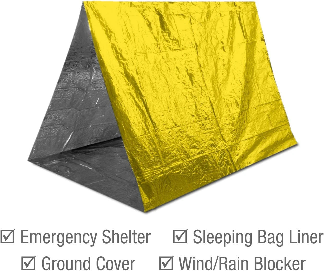 Outdoor Emergency Gold-Sliver Survival Blanket Waterproof First Aid Rescue Curtain Foil Thermal Military Blanket130X210Cm