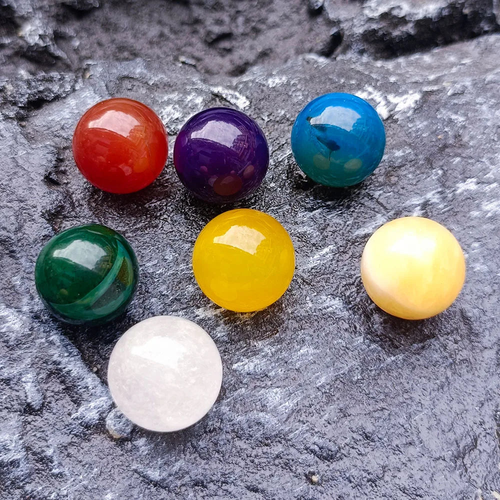 11pcs/Set with Gift Box Natural Healing Crystal Stone Chakras Bracelet Quartz Mineral Ornaments Crafts Hexagon Pendant Necklaces