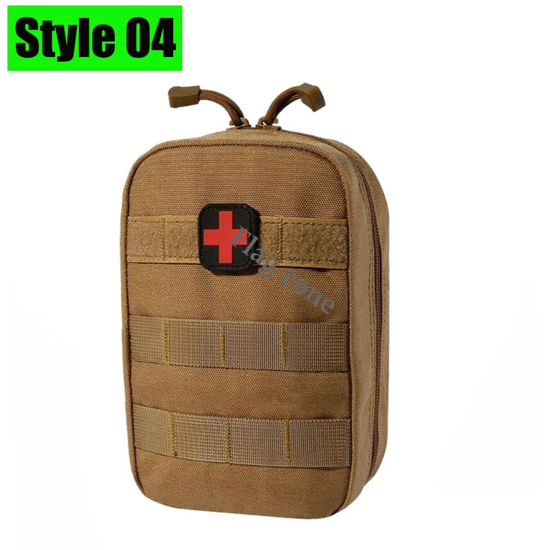 Molle Tactical Waist Bag Outdoor Emergency EDC Pouch Camping Medical Accessories Molle Tools Hunting Fanny Pack First Aid Kit