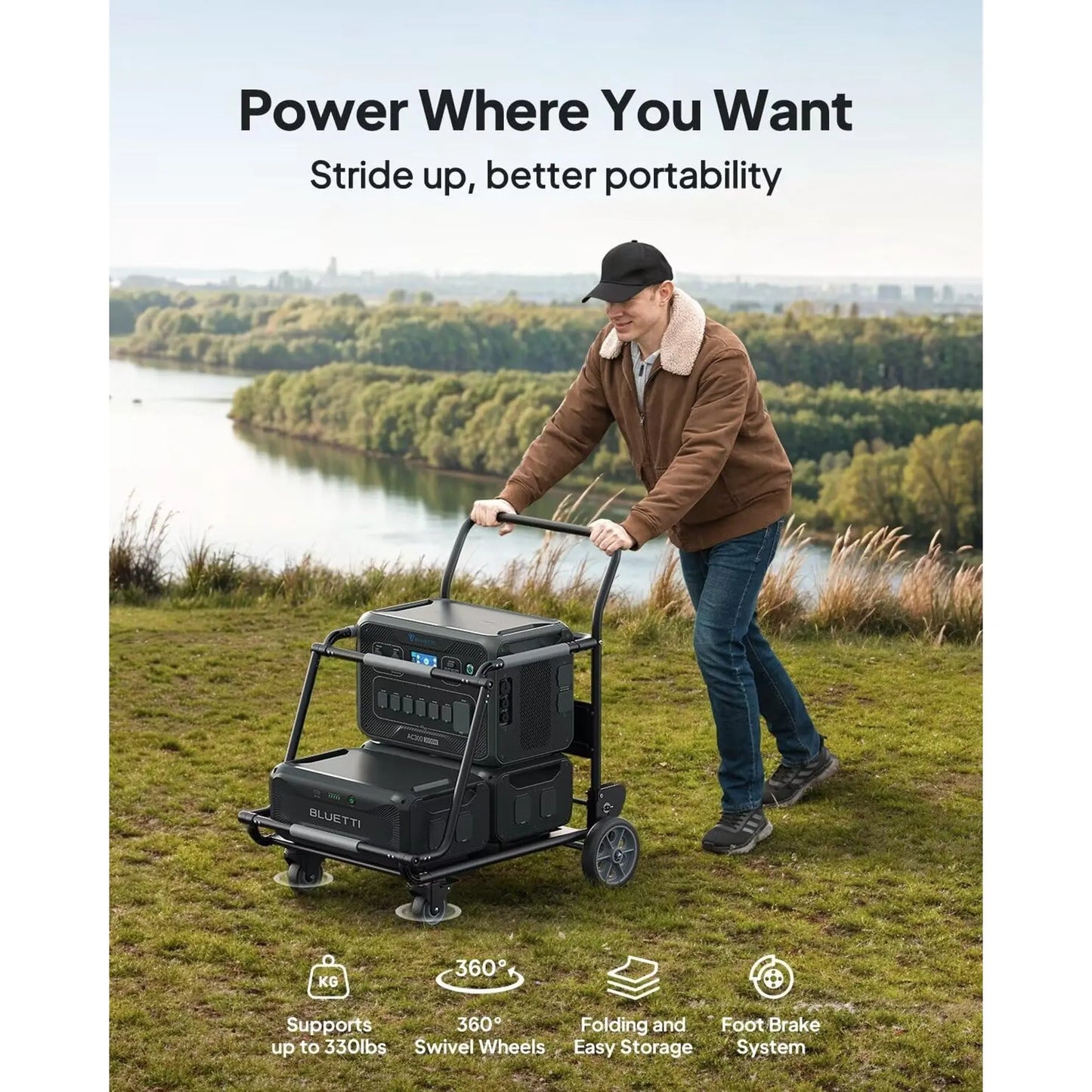 BLUETTI AC300 + B300K Expansion Battery – 3000W Off-Grid Power System (2764.8Wh)