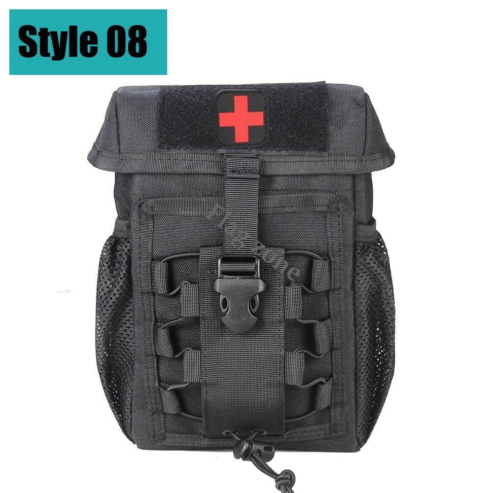 Molle Tactical Waist Bag Outdoor Emergency EDC Pouch Camping Medical Accessories Molle Tools Hunting Fanny Pack First Aid Kit