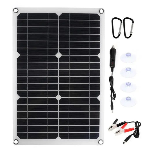 ☀️ 1200W Solar Panel Charger – 12V Dual USB with Optional 10A–100A Controller