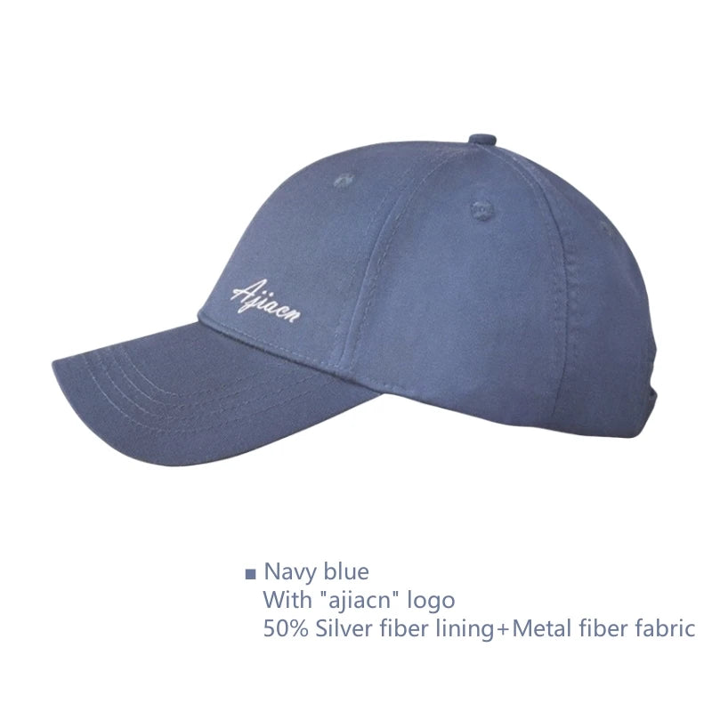 Genuine electromagnetic radiation protective baseball cap Mobile phone, computer, WIFI EMF shielding silver fiber lining cap