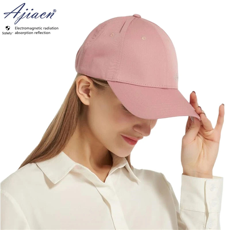 Genuine electromagnetic radiation protective baseball cap Mobile phone, computer, WIFI EMF shielding silver fiber lining cap