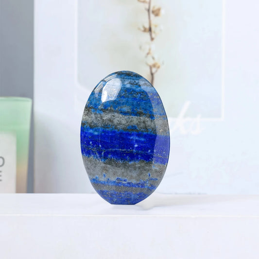 Lapis Lazuli Palm Stone | Pharaoh's Truth-Keeper