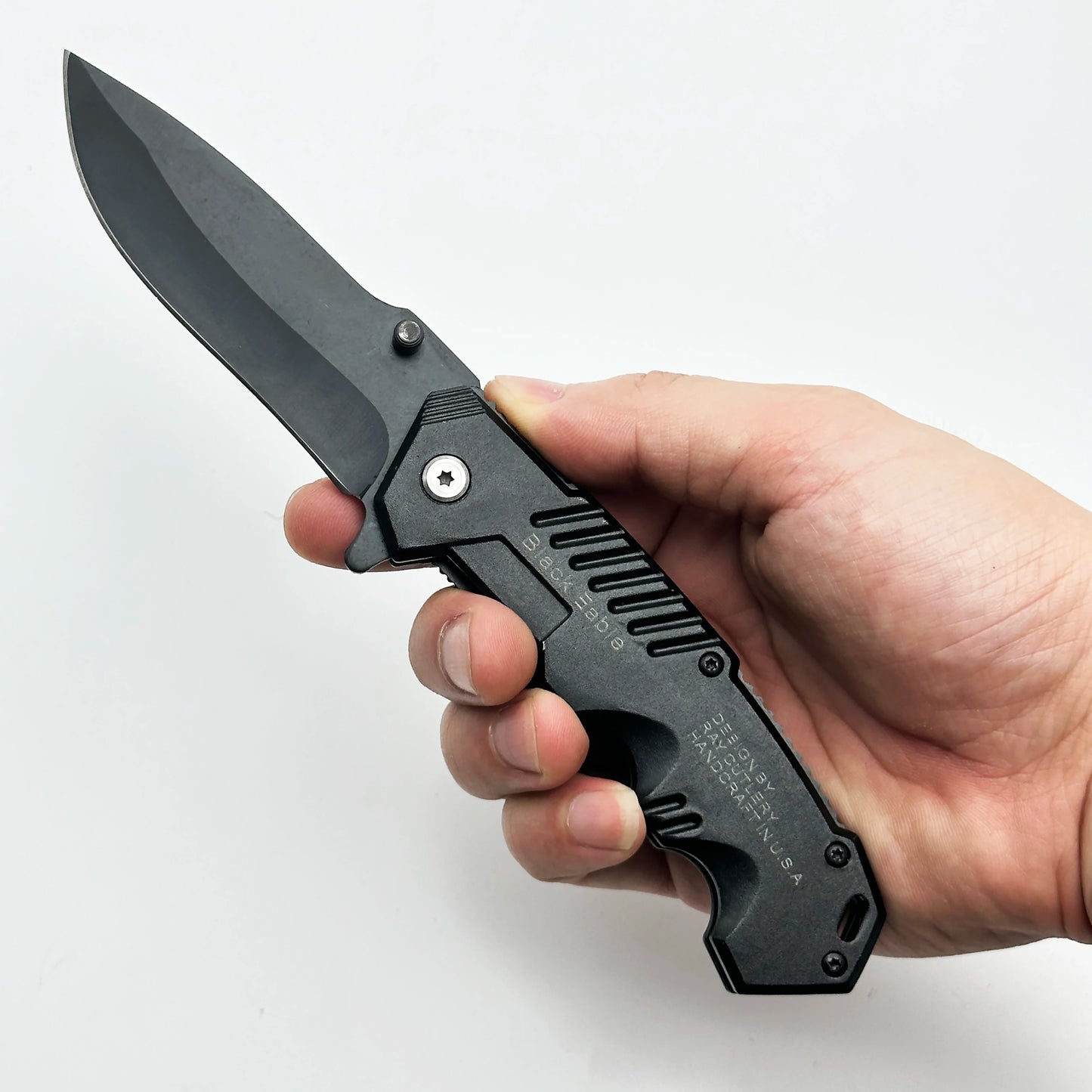 High-Hardness Folding Tactical Knife – Portable Outdoor Survival & Hunting Blade with Stainless Steel Handle