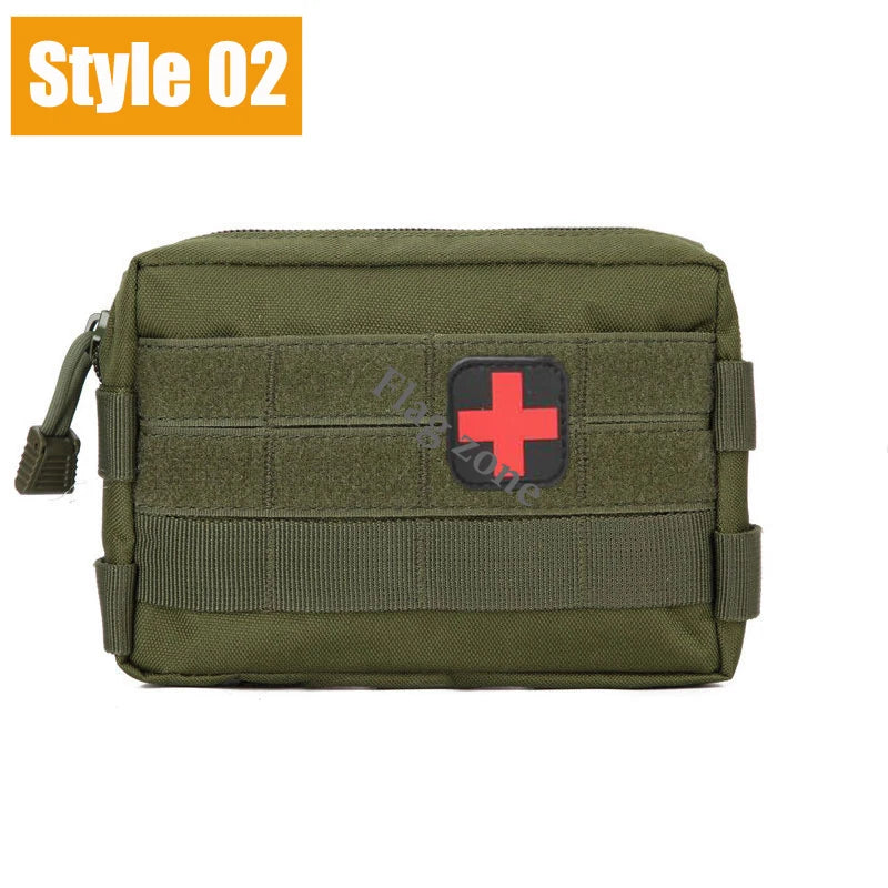 Molle Tactical Waist Bag Outdoor Emergency EDC Pouch Camping Medical Accessories Molle Tools Hunting Fanny Pack First Aid Kit