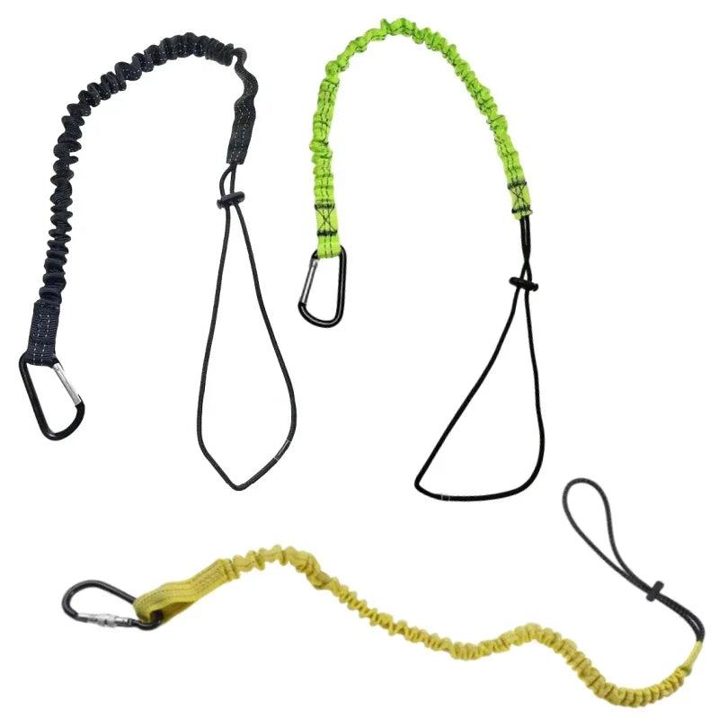 Safety Bungee Tether Tools Lanyard Anti-Falling Camping Working Aerial Work Safety Rope With Carabiner Hook Climbing Accessories