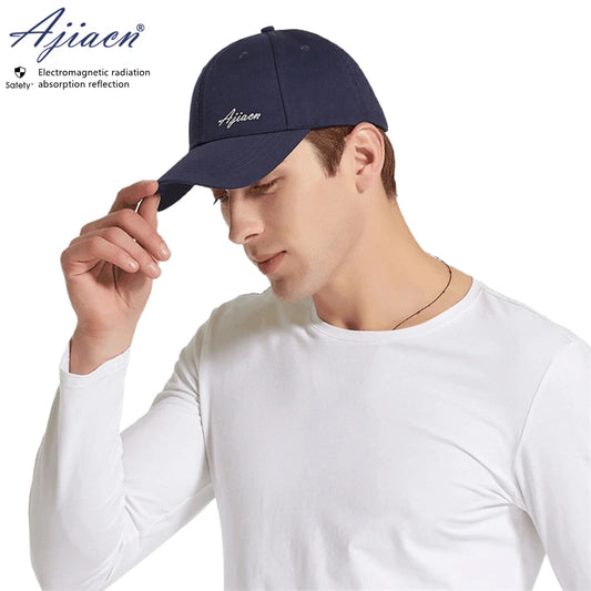 Genuine electromagnetic radiation protective baseball cap Mobile phone, computer, WIFI EMF shielding silver fiber lining cap