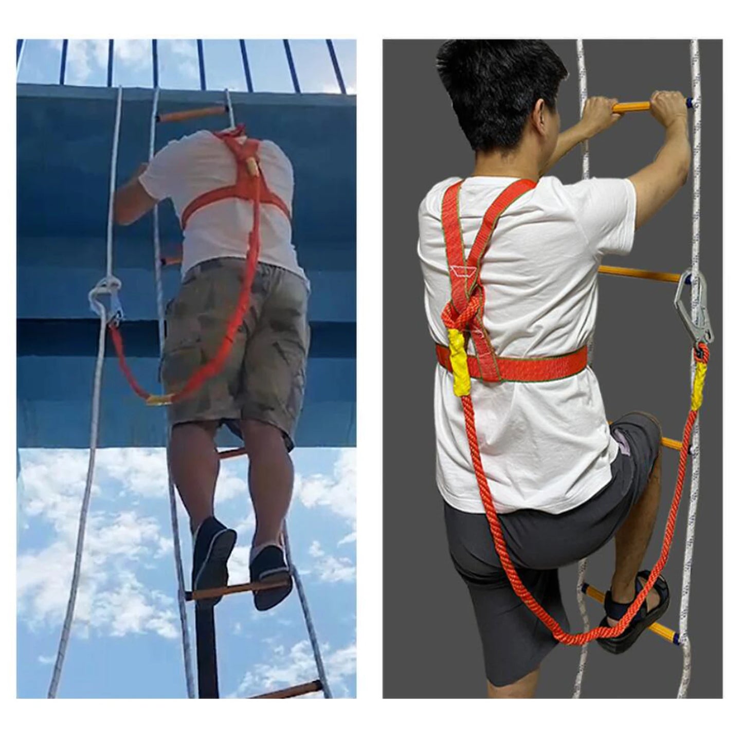 3M Emergency Escape Ladder Rope Fire Escape Rope Ladder Engineering Climbing Ladder High-Altitude Rescue