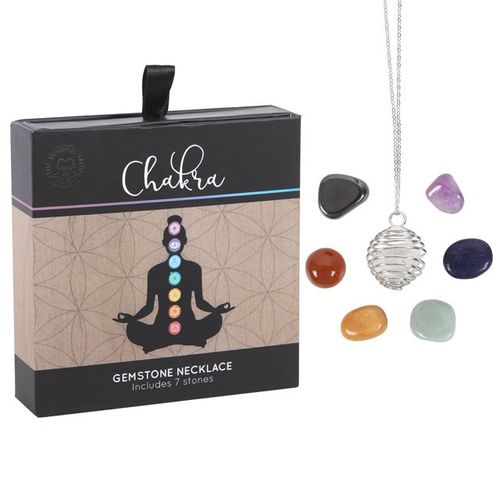 Chakra Gemstone Crystal Necklace Kit – Daily Alignment for Mind, Body & Spirit
