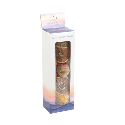 9in Ritual Smudge Wand – Rosemary, Palo Santo & Quartz