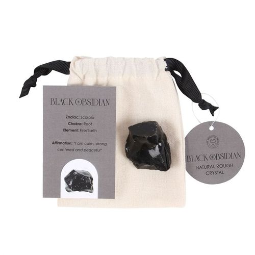Black Obsidian Healing Rough Crystal – Truth, Power & Protection